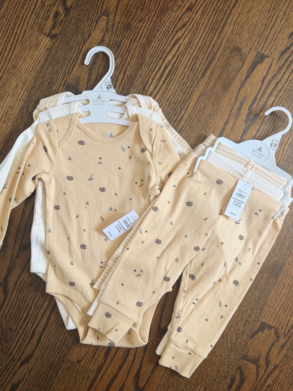 GAP Beige Cream Long-Sleeve Pajama Set - 2 Pack